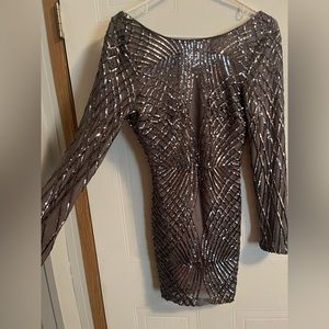 Small grey formal dress